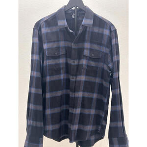 Paige Men's Button-Up Plaid Shirt Medium